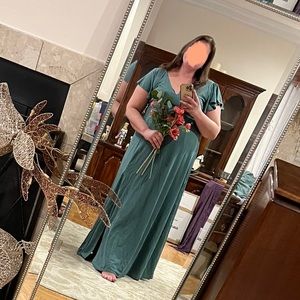 Birdy Grey Hannah Crepe Dress Curve - Sea Glass size 2x